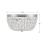 Crystorama NOL-314-CH-CL-MWP Polished Chrome Nola 3 Light Polished Chrome Ceiling Mount Image 2