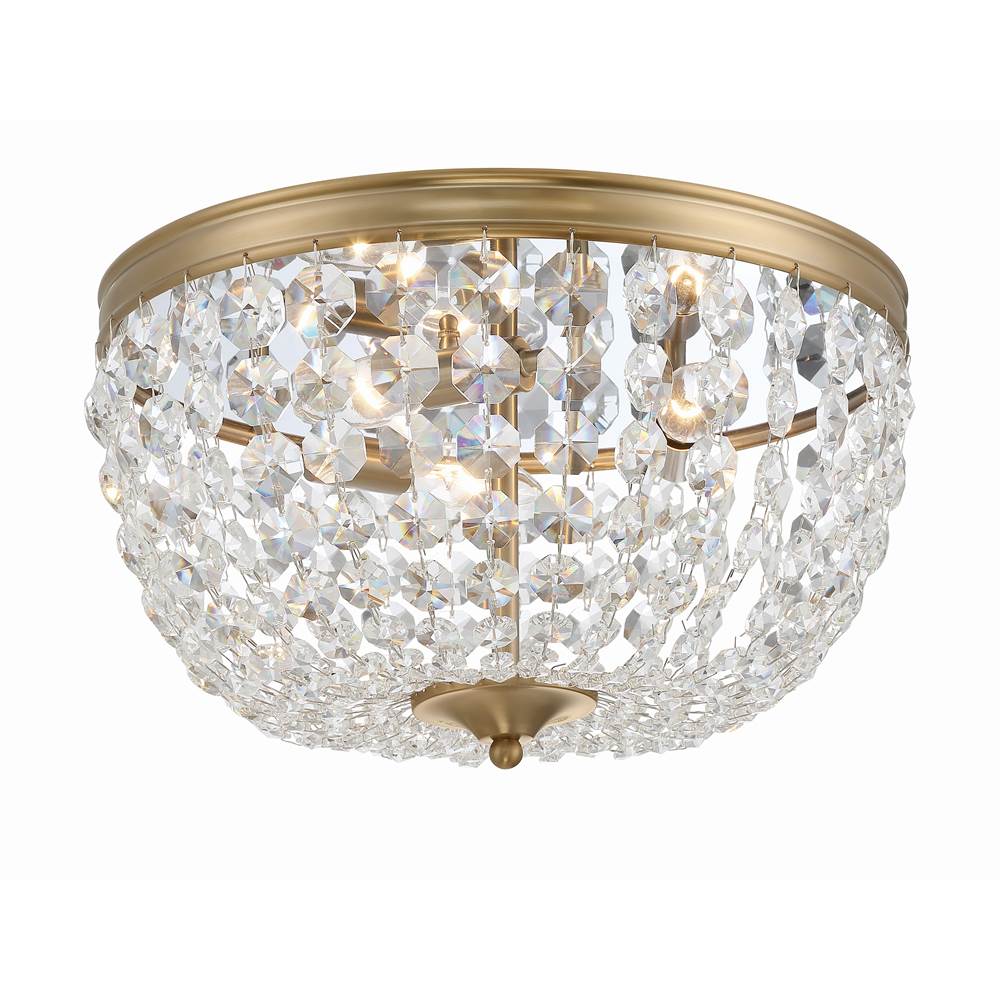 Crystorama NOL-314-VG-CL-MWP Vibrant Gold Nola 3 Light Vibrant Gold Ceiling Mount Image 4