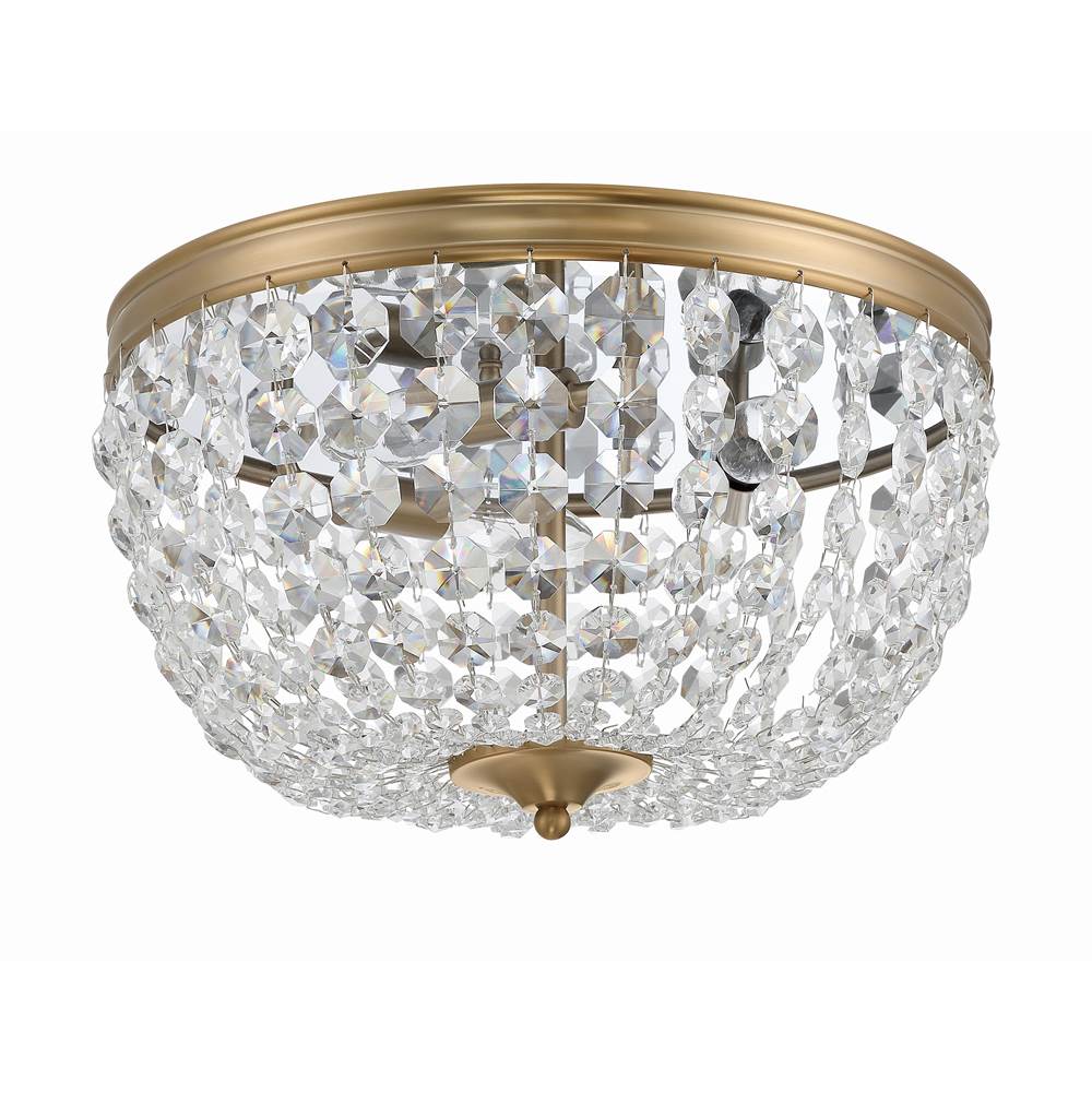 Crystorama NOL-314-VG-CL-MWP Vibrant Gold Nola 3 Light Vibrant Gold Ceiling Mount Image 3