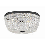 Crystorama Nola 5 Light Black Forged Ceiling Mount