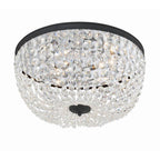 Crystorama NOL-320-BF-CL-MWP Black Forged Nola 5 Light Black Forged Ceiling Mount Image 4