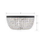 Crystorama NOL-320-BF-CL-MWP Black Forged Nola 5 Light Black Forged Ceiling Mount Image 2