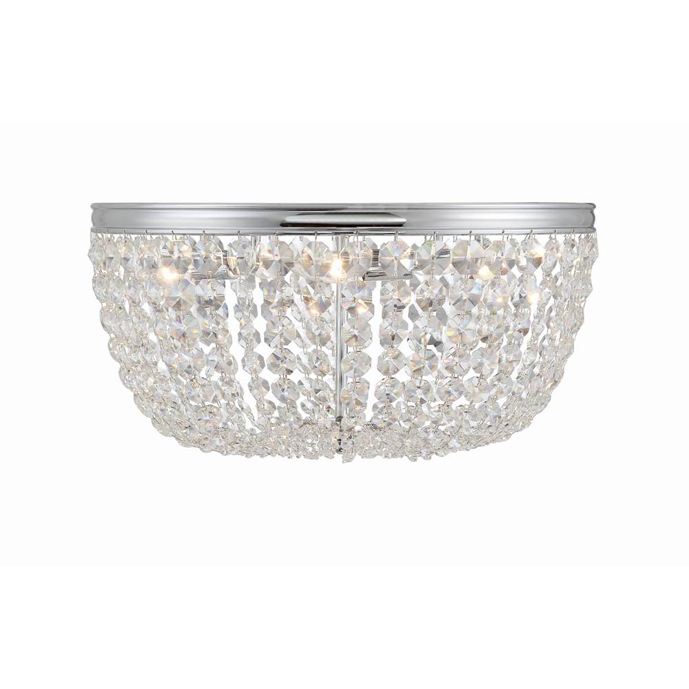 Crystorama NOL-320-CH-CL-MWP Polished Chrome Nola 5 Light Polished Chrome Ceiling Mount Image 1