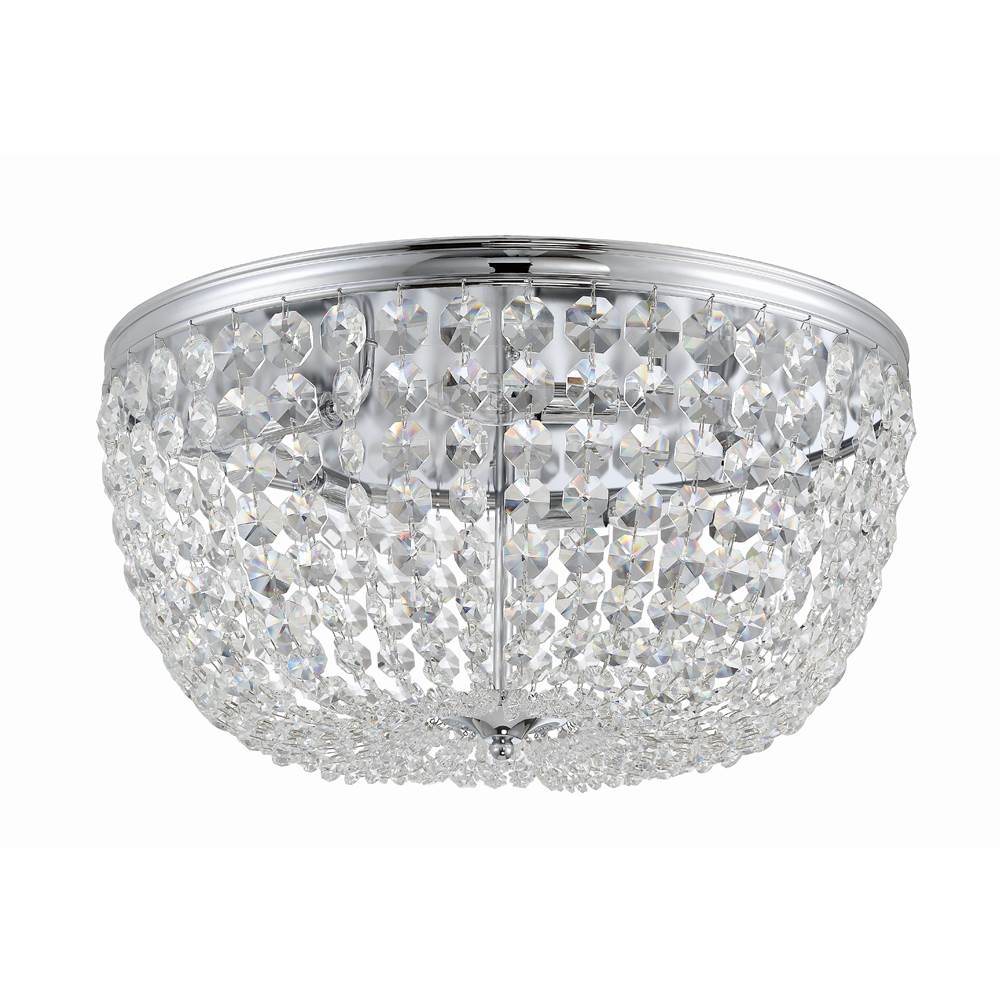 Crystorama NOL-320-CH-CL-MWP Polished Chrome Nola 5 Light Polished Chrome Ceiling Mount Image 5