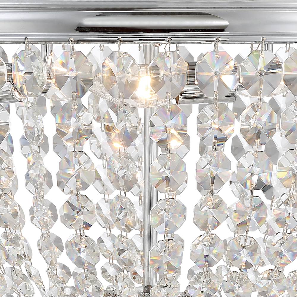 Crystorama NOL-320-CH-CL-MWP Polished Chrome Nola 5 Light Polished Chrome Ceiling Mount Image 3