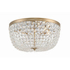Crystorama Nola 5 Light Black Forged Ceiling Mount