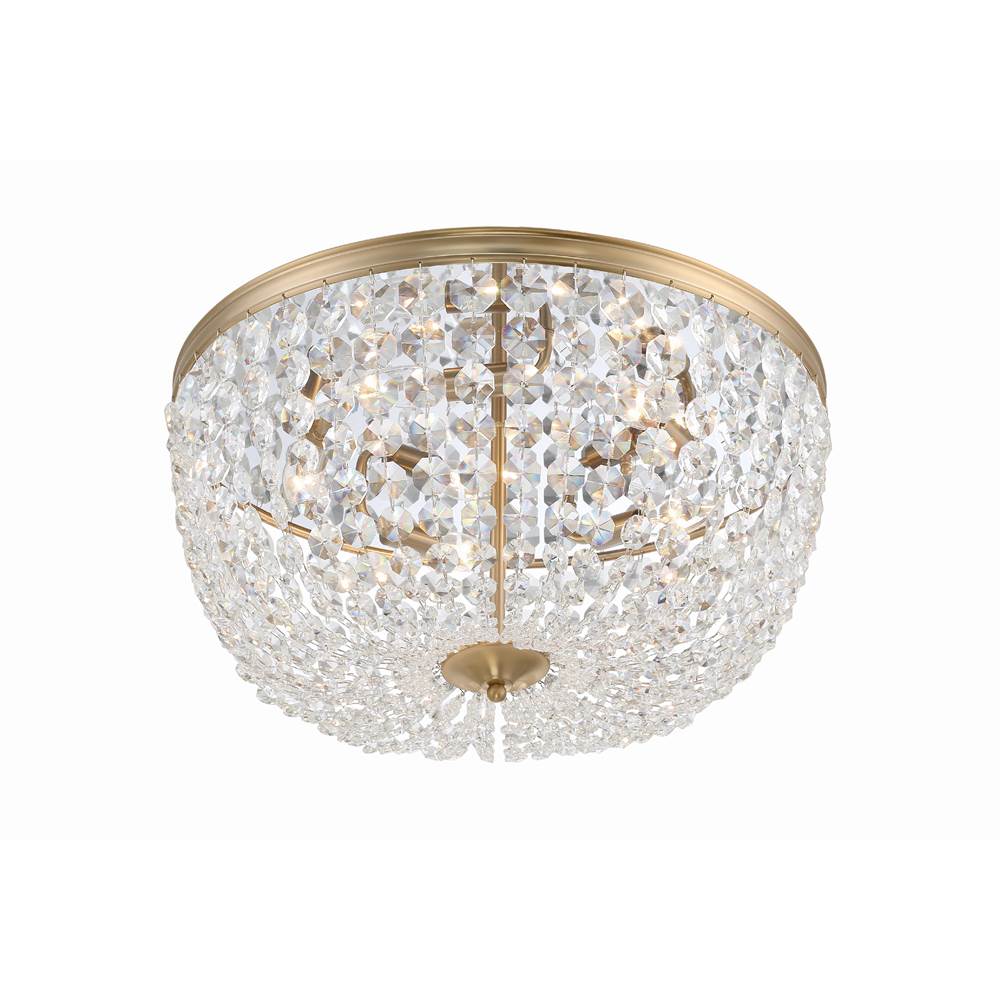 Crystorama NOL-320-VG-CL-MWP Vibrant Gold Nola 5 Light Vibrant Gold Ceiling Mount Image 4