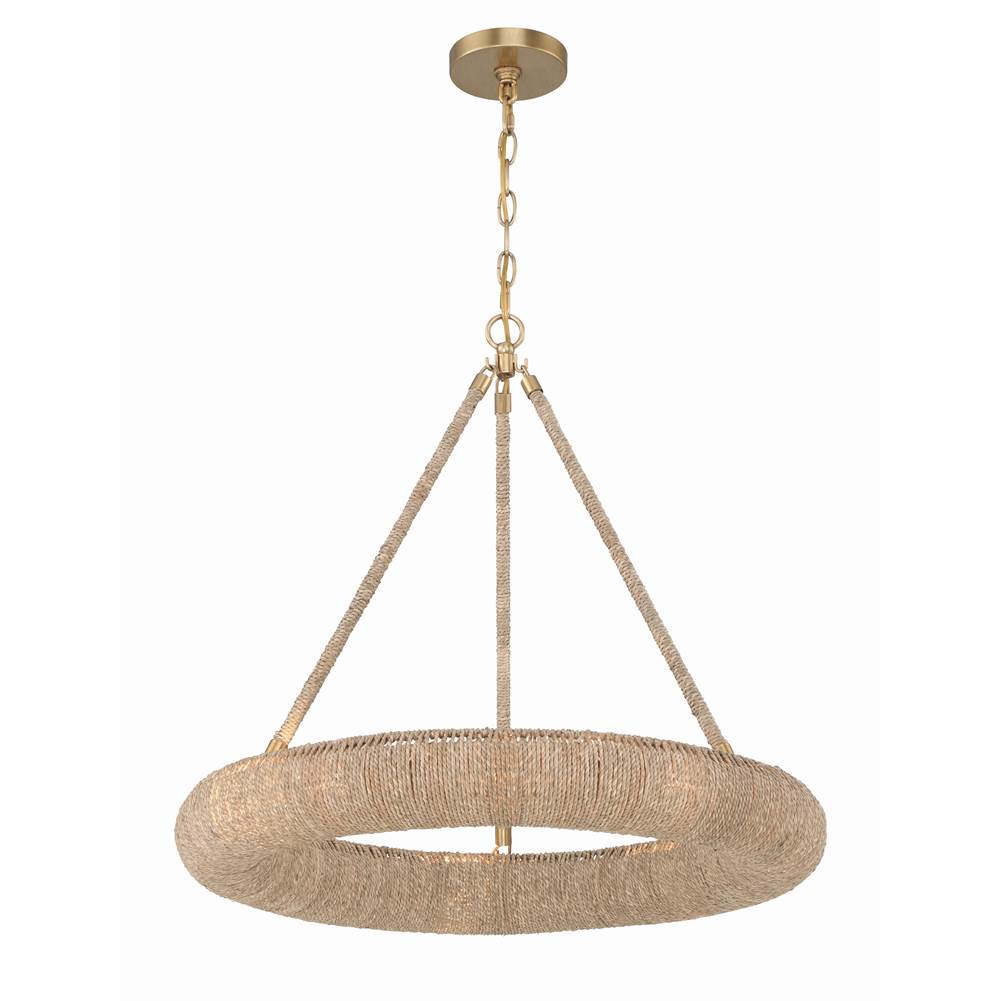 Crystorama Oakley 6 Light Soft Gold Chandelier