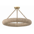 Crystorama OAK-7536-SG_CEILING Soft Gold Oakley 6 Light Soft Gold Semi Flush Mount Image 1