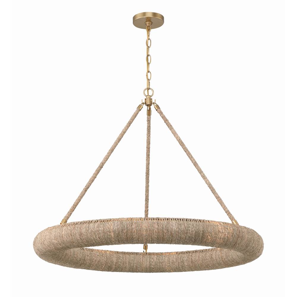 Crystorama Oakley 8 Light Soft Gold Chandelier