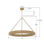 Crystorama OAK-7539-SG Soft Gold Oakley 48'' Integrated Led Soft Gold Chandelier Image 2
