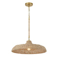 Crystorama ODS-7801-SG Soft Gold Odessa 1 Light Soft Gold Pendant Image 1