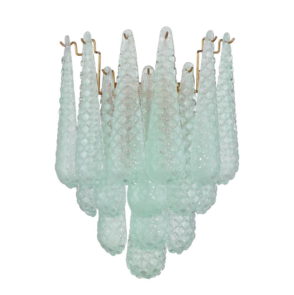 Crystorama Ollie 2 Light Aged Brass Sconce