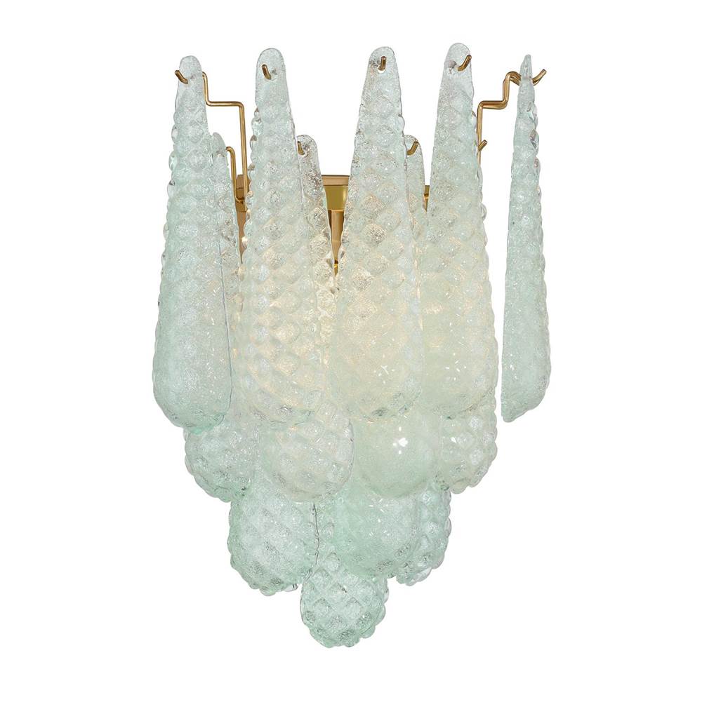 Crystorama OLL-6002-AG-GR Aged Brass Ollie 2 Light Aged Brass Sconce Image 5