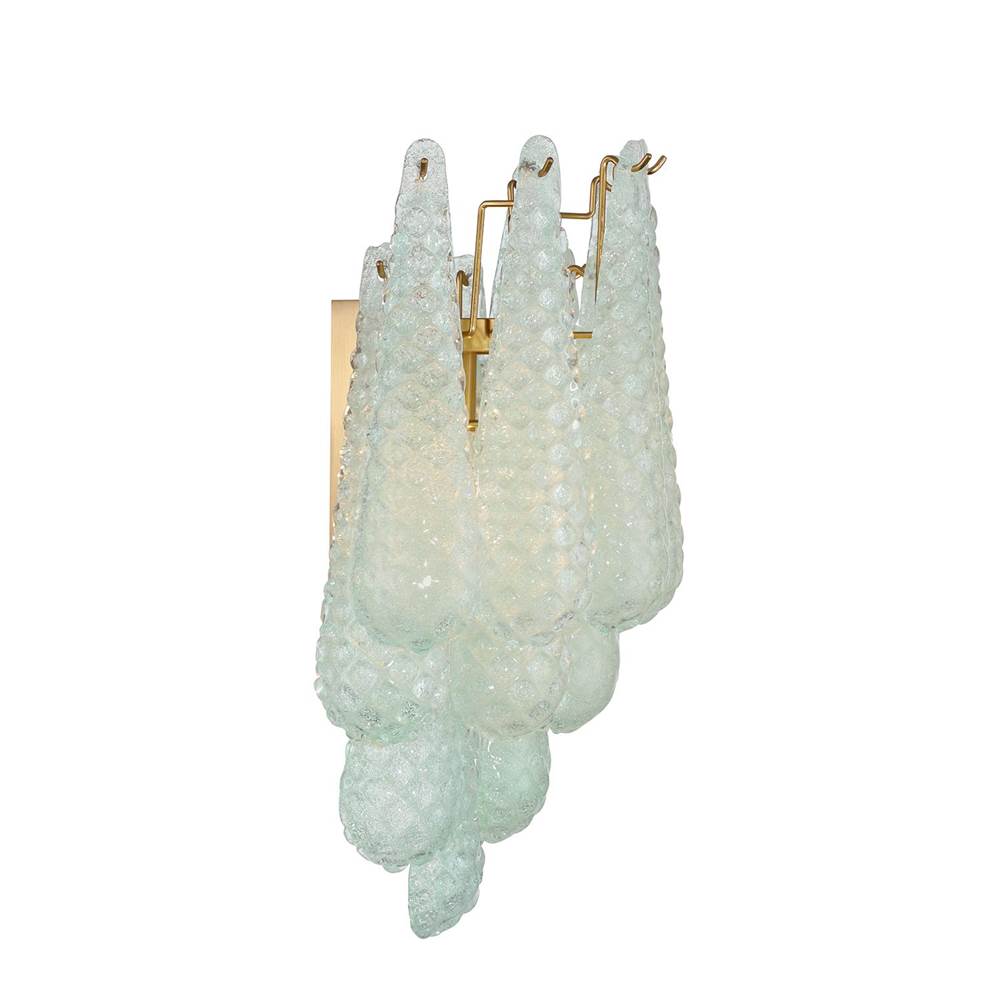 Crystorama OLL-6002-AG-GR Aged Brass Ollie 2 Light Aged Brass Sconce Image 4