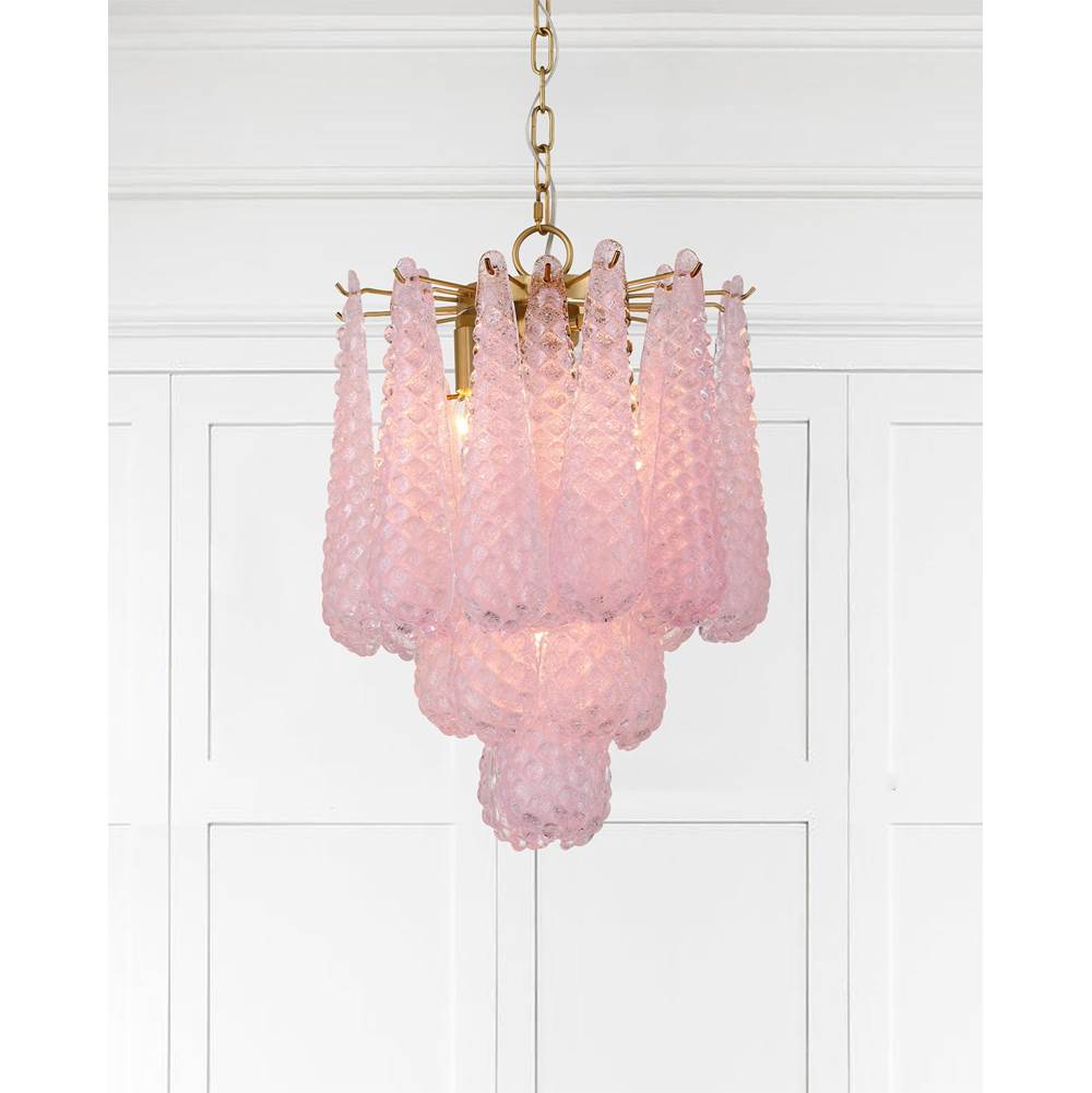 Crystorama OLL-6004-AG-BH Aged Brass Ollie 4 Light Aged Brass Pendant Image 2