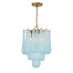 Crystorama OLL-6004-AG-BL Aged Brass Ollie 4 Light Aged Brass Pendant Image 1