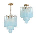 Crystorama OLL-6004-AG-BL Aged Brass Ollie 4 Light Aged Brass Pendant Image 3