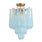 Crystorama OLL-6004-AG-BL_CEILING Aged Brass Ollie 4 Light Aged Brass Semi Flush Mount Image 1