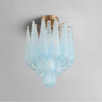 Crystorama OLL-6004-AG-BL_CEILING Aged Brass Ollie 4 Light Aged Brass Semi Flush Mount Image 2