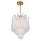 Crystorama OLL-6004-AG-CL Aged Brass Ollie 4 Light Aged Brass Pendant Image 5