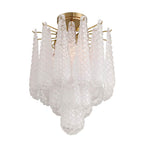 Crystorama OLL-6004-AG-CL_CEILING Aged Brass Ollie 4 Light Aged Brass Semi Flush Mount Image 5