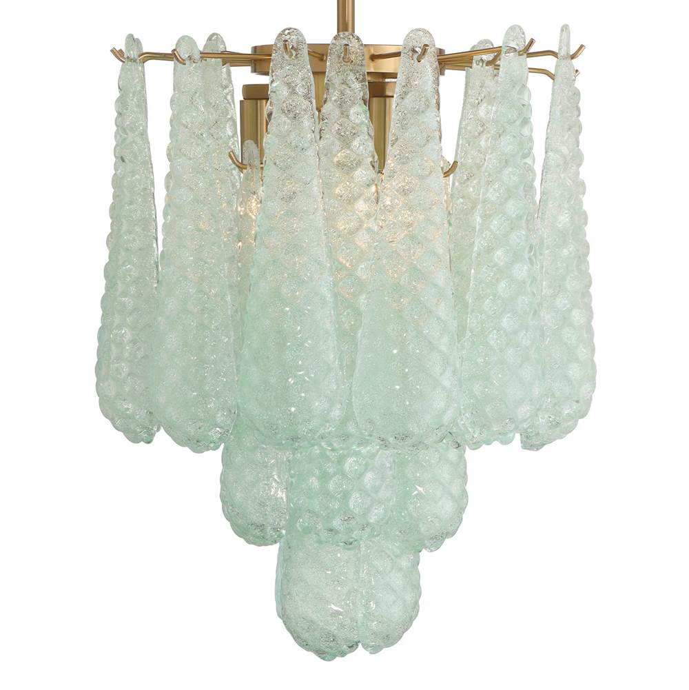 Crystorama OLL-6004-AG-GR_CEILING Aged Brass Ollie 4 Light Aged Brass Semi Flush Mount Image 4