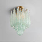 Crystorama OLL-6004-AG-GR_CEILING Aged Brass Ollie 4 Light Aged Brass Semi Flush Mount Image 2