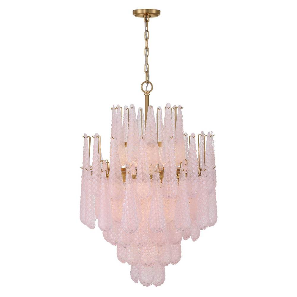 Crystorama OLL-6006-AG-BH Aged Brass Ollie 16 Light Aged Brass Chandelier Image 6