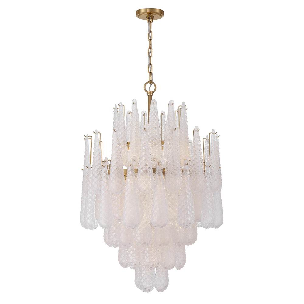 Crystorama OLL-6006-AG-CL Aged Brass Ollie 16 Light Aged Brass Chandelier Image 1