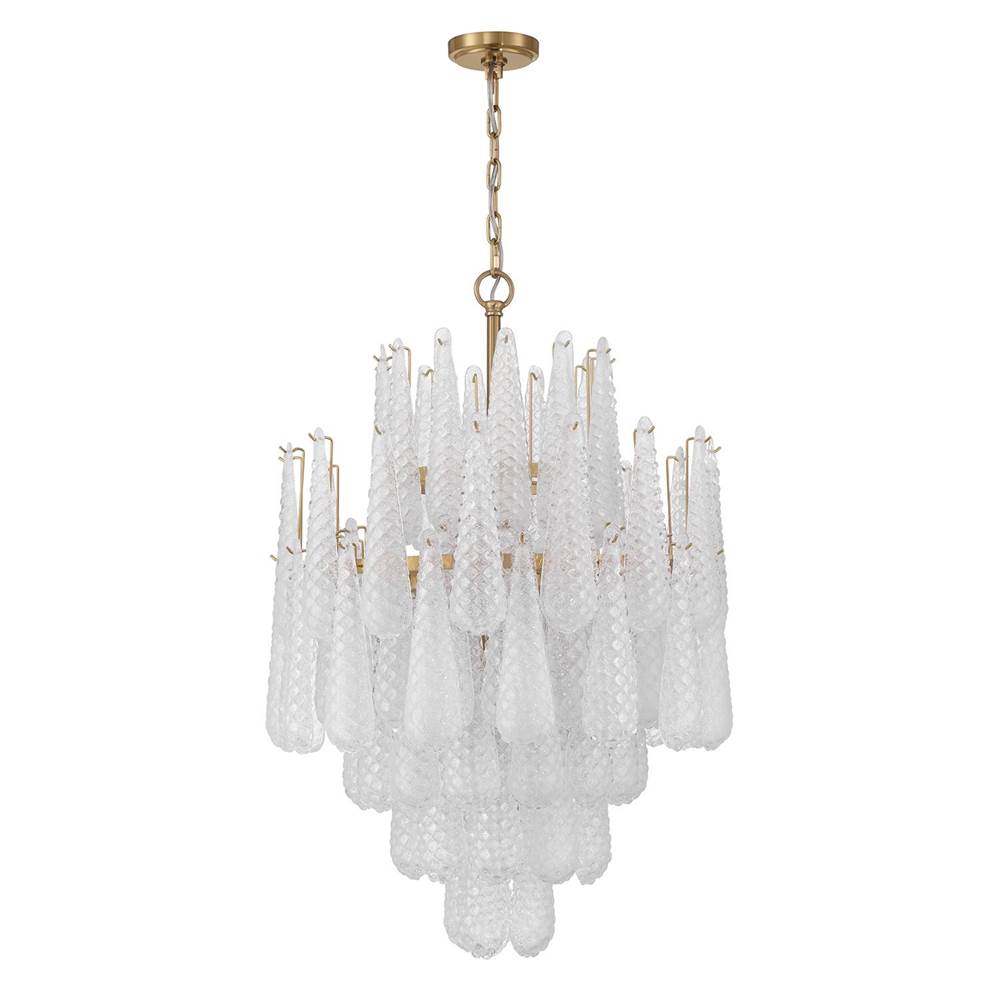 Crystorama Ollie 16 Light Aged Brass Chandelier