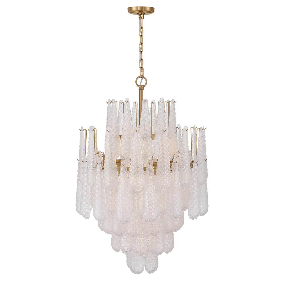 Crystorama OLL-6006-AG-CL Aged Brass Ollie 16 Light Aged Brass Chandelier Image 6