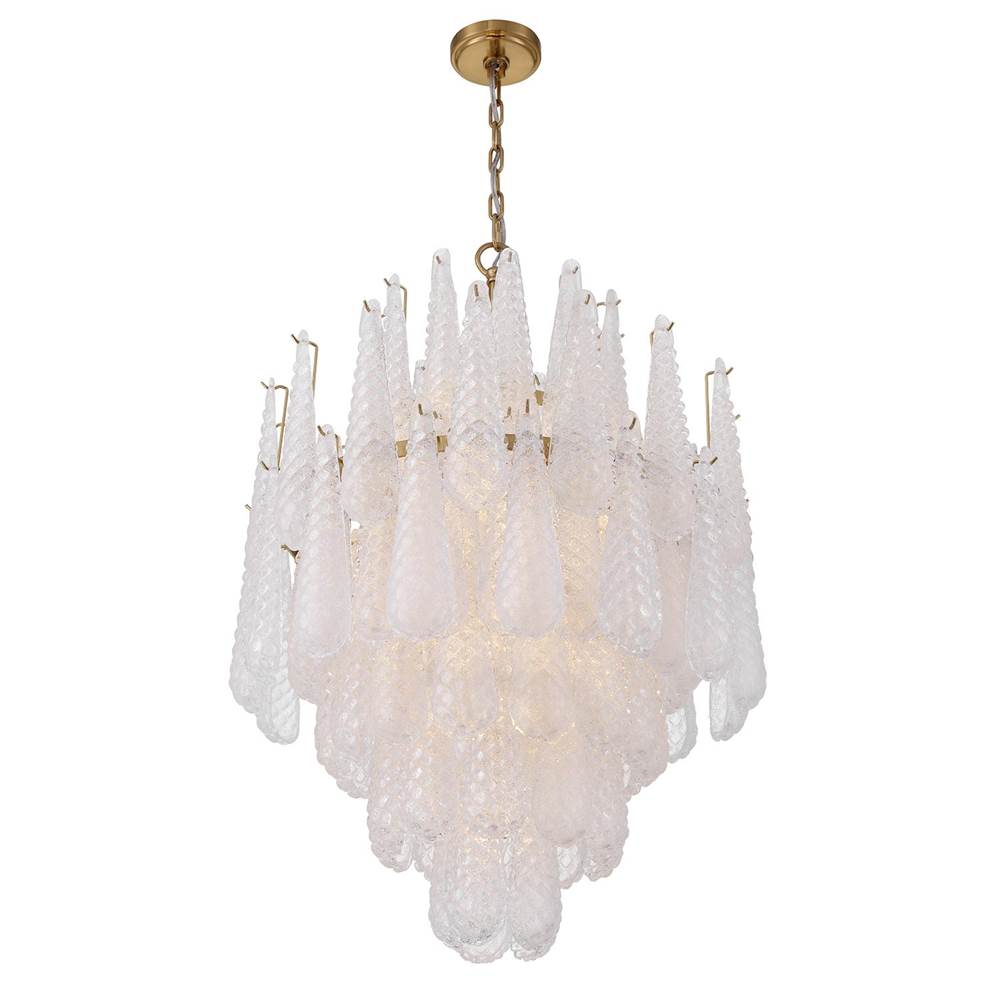 Crystorama OLL-6006-AG-CL Aged Brass Ollie 16 Light Aged Brass Chandelier Image 5