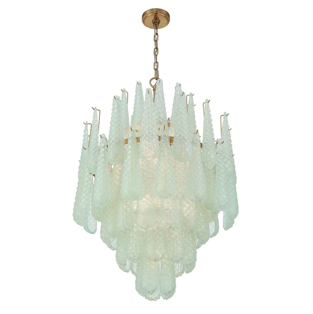 Crystorama OLL-6006-AG-GR Aged Brass Ollie 16 Light Aged Brass Chandelier Image 5
