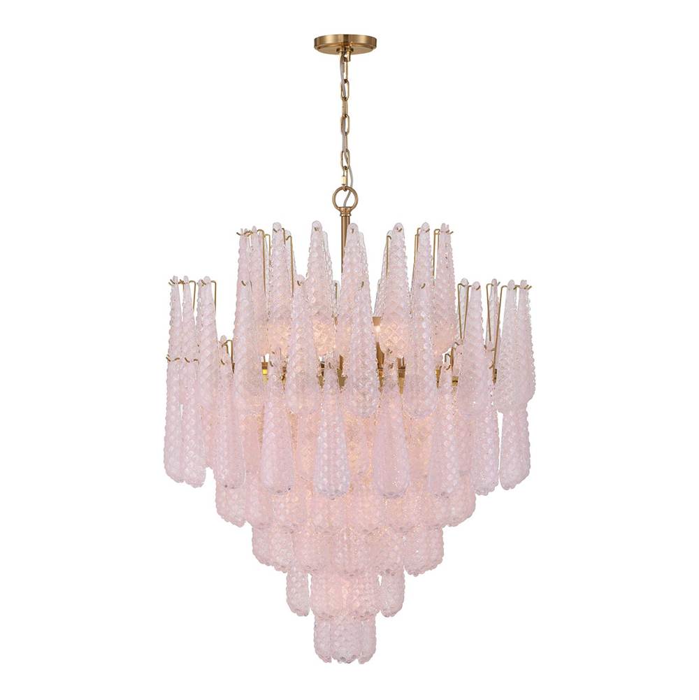 Crystorama OLL-6008-AG-BH Aged Brass Ollie 21 Light Aged Brass Chandelier Image 5