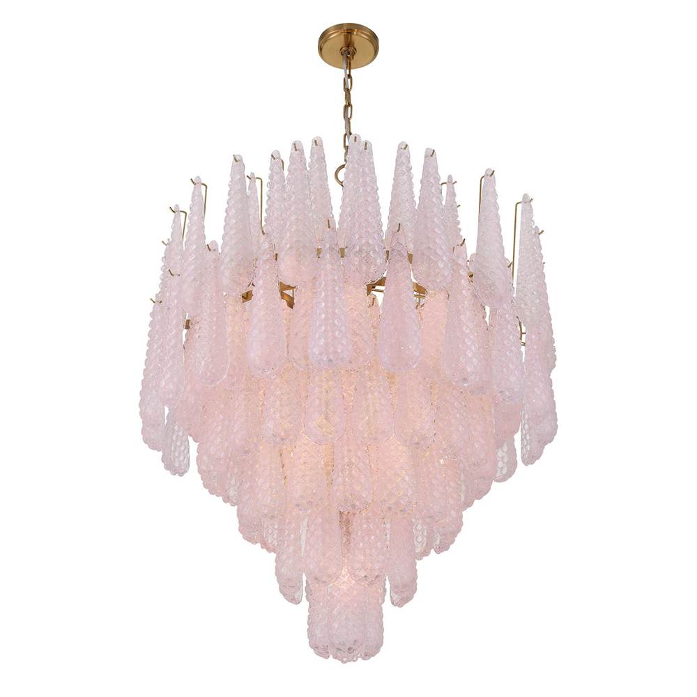Crystorama OLL-6008-AG-BH Aged Brass Ollie 21 Light Aged Brass Chandelier Image 4