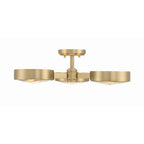 Crystorama Orson 3 Light Modern Gold Ceiling Mount