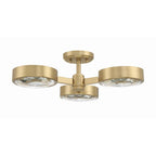 Crystorama ORS-733-MG Modern Gold Orson 3 Light Modern Gold Ceiling Mount Image 5