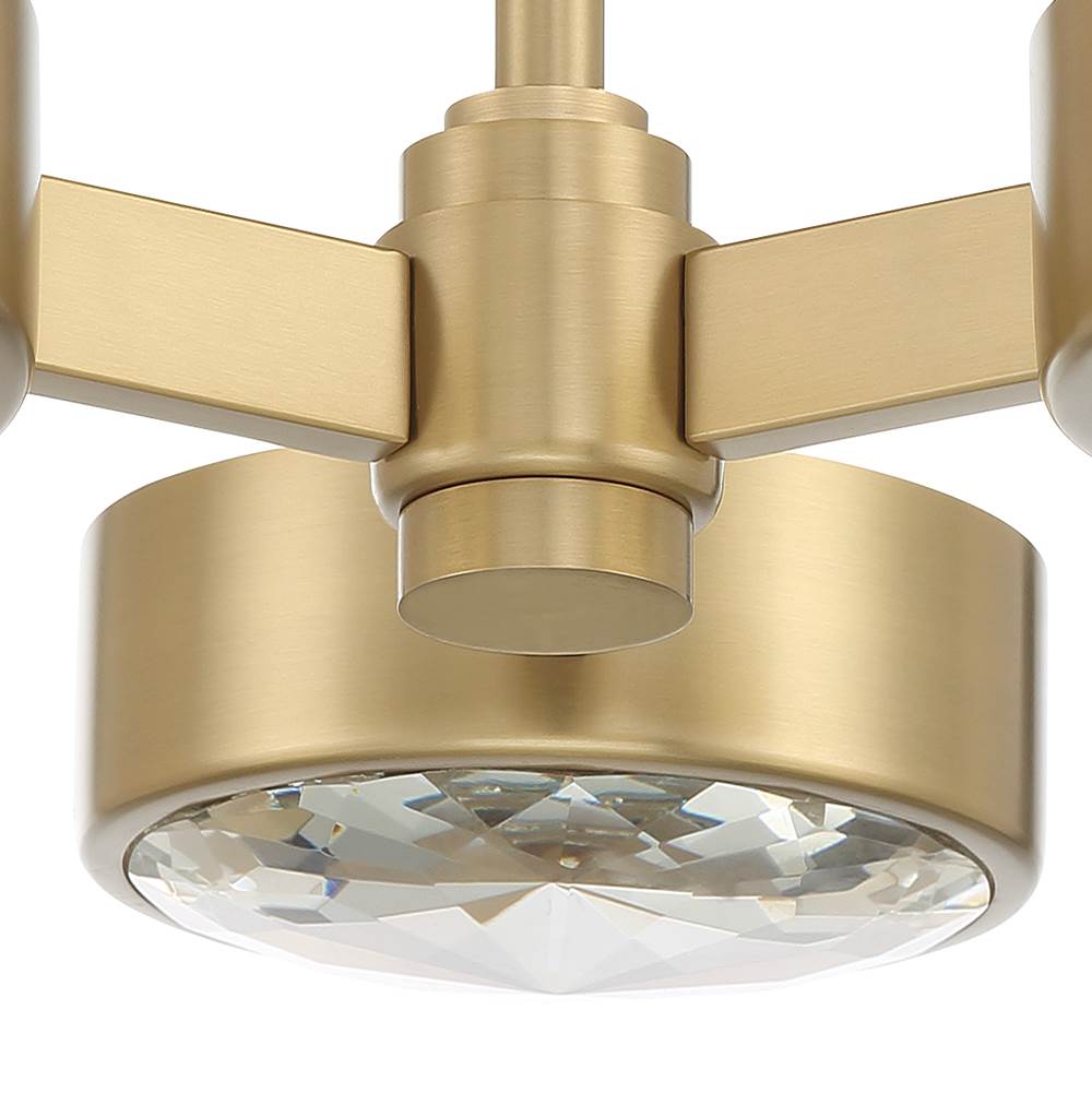 Crystorama ORS-733-MG Modern Gold Orson 3 Light Modern Gold Ceiling Mount Image 3