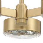 Crystorama ORS-733-MG Modern Gold Orson 3 Light Modern Gold Ceiling Mount Image 3