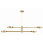 Crystorama ORS-734-MG Modern Gold Orson 4 Light Modern Gold Chandelier Image 4