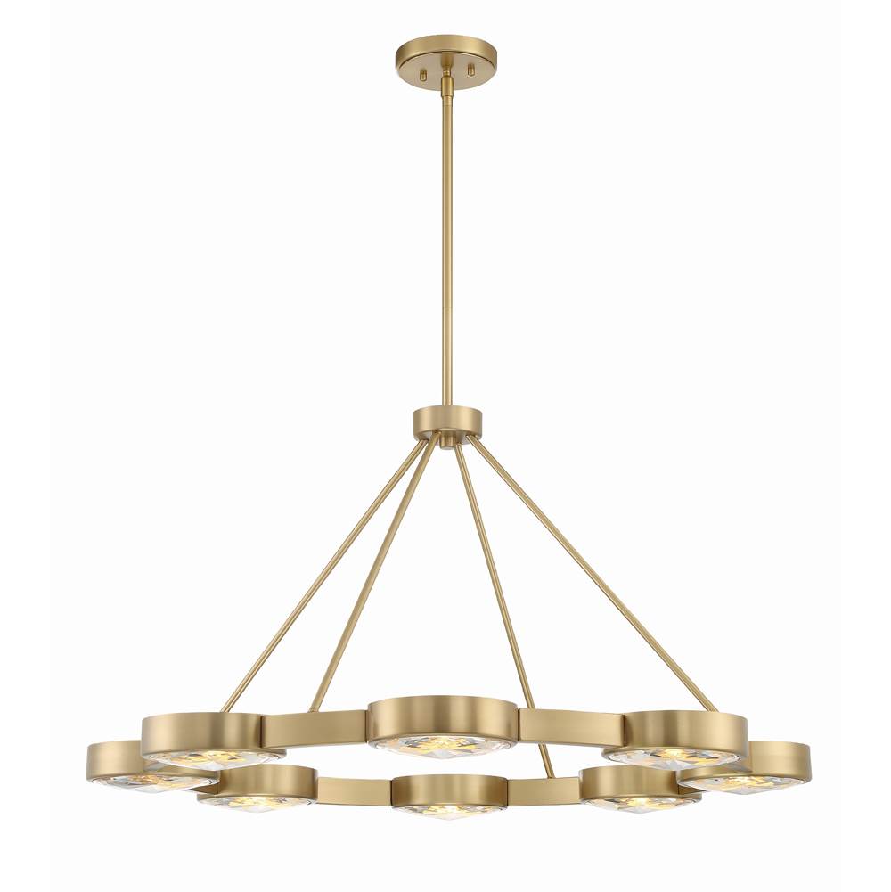 Crystorama ORS-738-MG Modern Gold Orson 8 Light Modern Gold Pendant Image 1