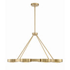 Crystorama Orson 8 Light Modern Gold Pendant
