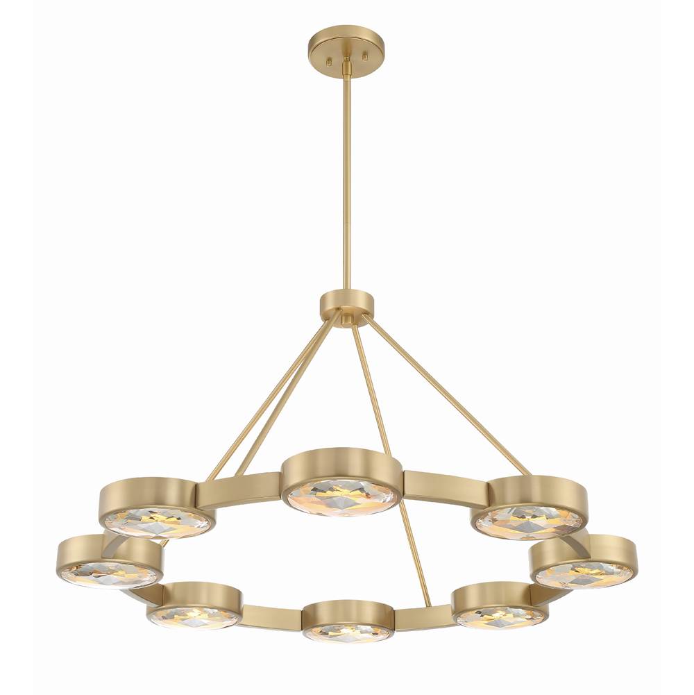 Crystorama ORS-738-MG Modern Gold Orson 8 Light Modern Gold Pendant Image 5