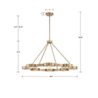 Crystorama ORS-738-MG Modern Gold Orson 8 Light Modern Gold Pendant Image 2