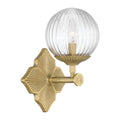 Crystorama ORY-1001-AG-CL Aged Brass Orly 7.5'' Aged Brass Sconce Image 1