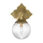 Crystorama ORY-1001-AG-CL Aged Brass Orly 7.5'' Aged Brass Sconce Image 6