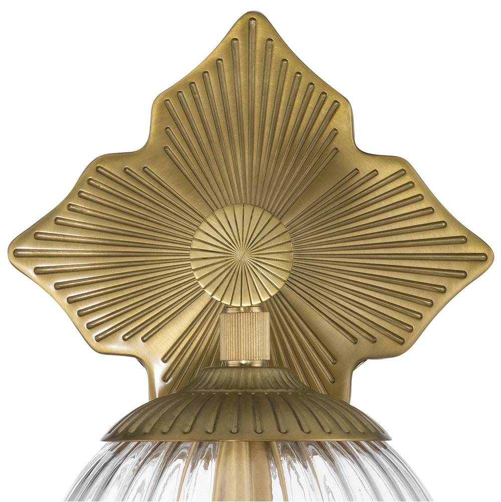 Crystorama ORY-1001-AG-CL Aged Brass Orly 7.5'' Aged Brass Sconce Image 4