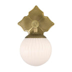 Crystorama ORY-1001-AG-WH Aged Brass Orly 7.5'' Aged Brass Sconce Image 6