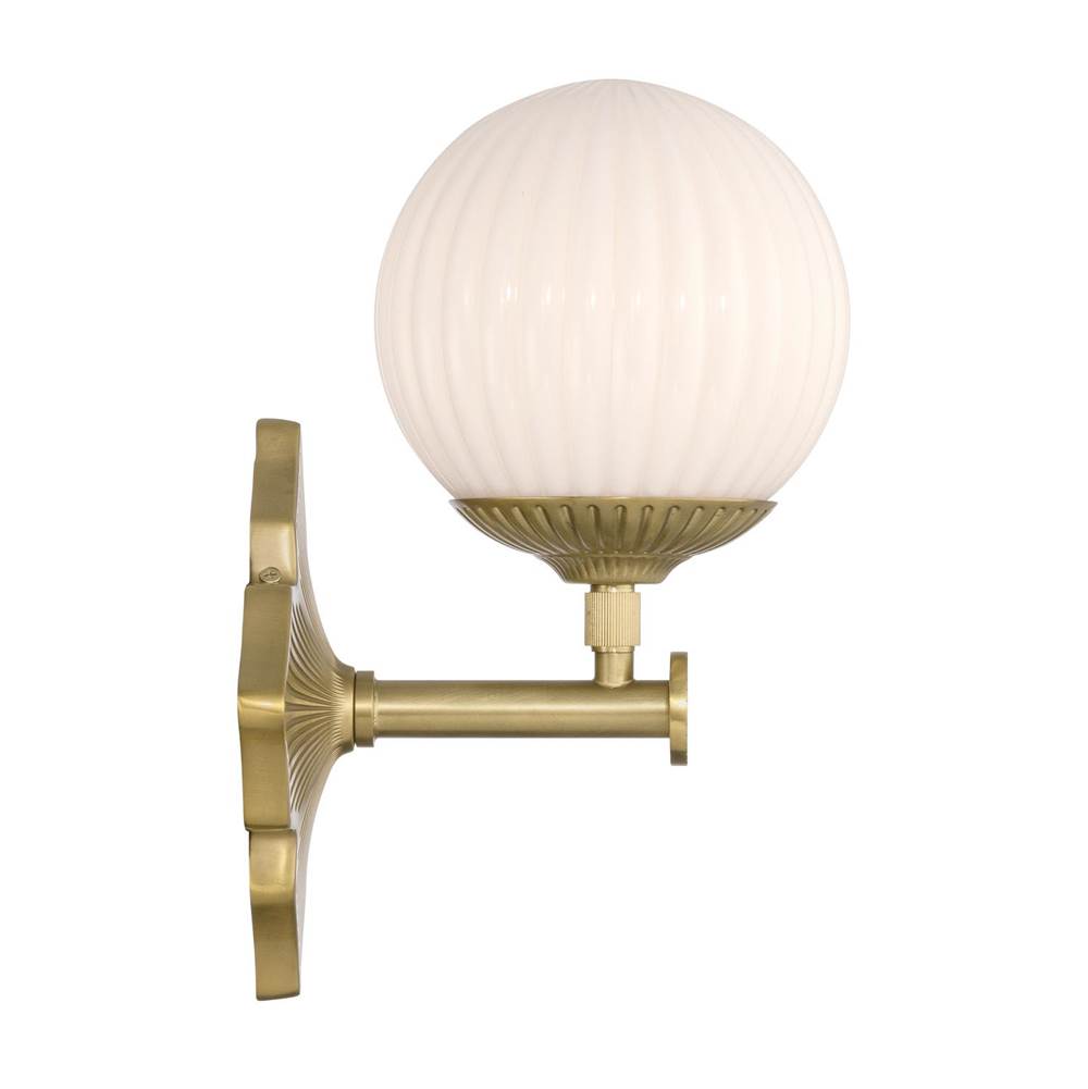 Crystorama ORY-1001-AG-WH Aged Brass Orly 7.5'' Aged Brass Sconce Image 5